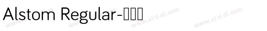 Alstom Regular字体转换